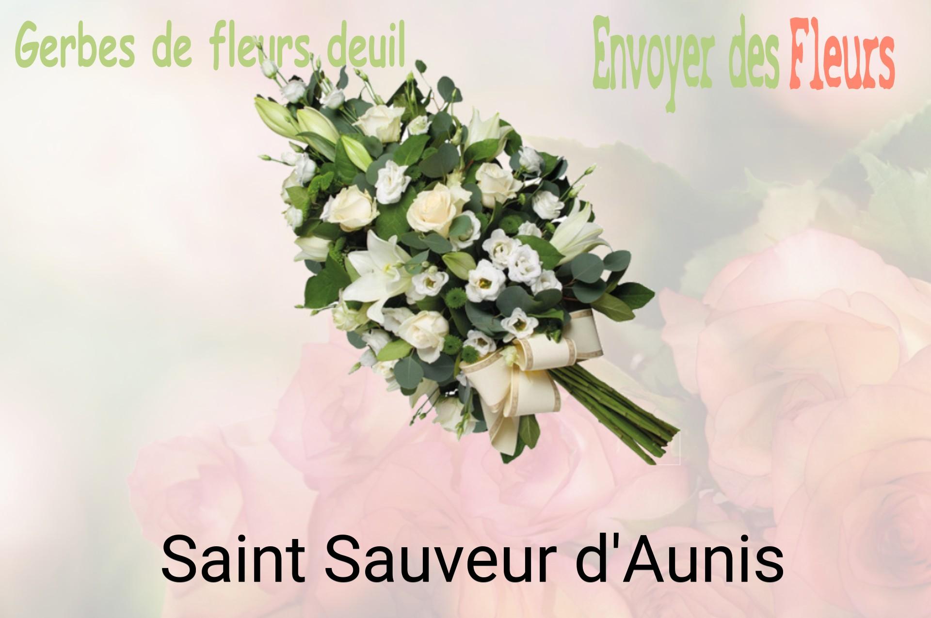 Gerbe de fleurs de deuil livrée à Saint-Sauveur-d'Aunis